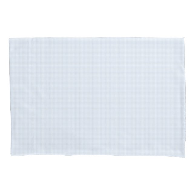 Faye Pastel Blue Gingham Pillowcase (Front)