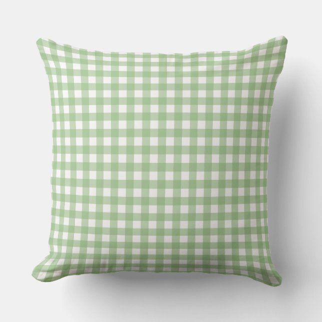 FayeandLauren Classic Green Buffalo Plaid Pattern Cushion (Front)