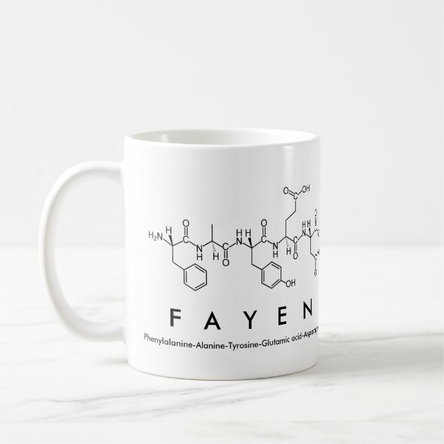 Fayen peptide name mug (Left)
