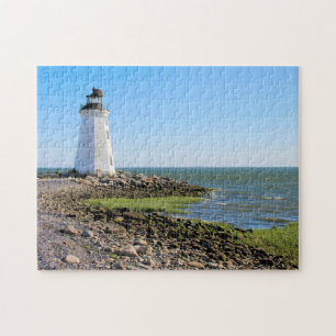 Fayerweather Island Lighthouse, Connecticut Jigsaw Puzzle