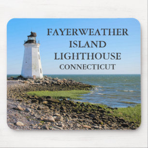 Fayerweather Island Lighthouse, Connecticut Mouse Pad