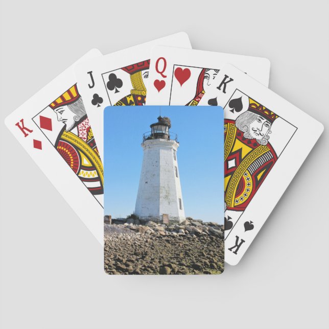Fayerweather Island Lighthouse CT Playing Cards (Back)