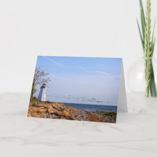 Fayerweather lighthouse Greeting Card