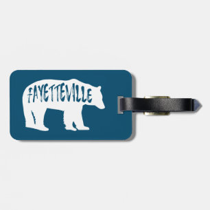Fayetteville Arkansas Bear Luggage Tag
