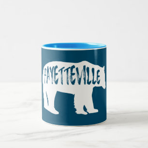 Fayetteville Arkansas Bear Two-Tone Coffee Mug