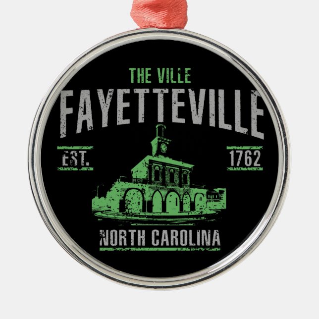 Fayetteville Metal Tree Decoration (Front)