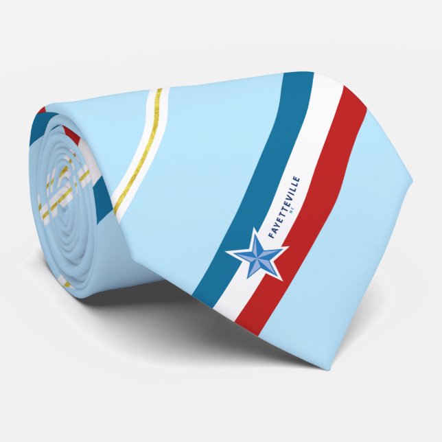 Fayetteville (North Carolina) city flag Neck Tie (Rolled)