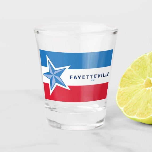 Fayetteville (North Carolina) city flag Shot Glass (Front)