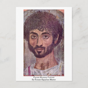 Fayum Mummy Portrait By Roman-Egyptian Master Postcard