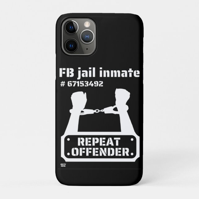 "FB JAIL INMATE" funny prison inmate     Case-Mate iPhone Case (Back)