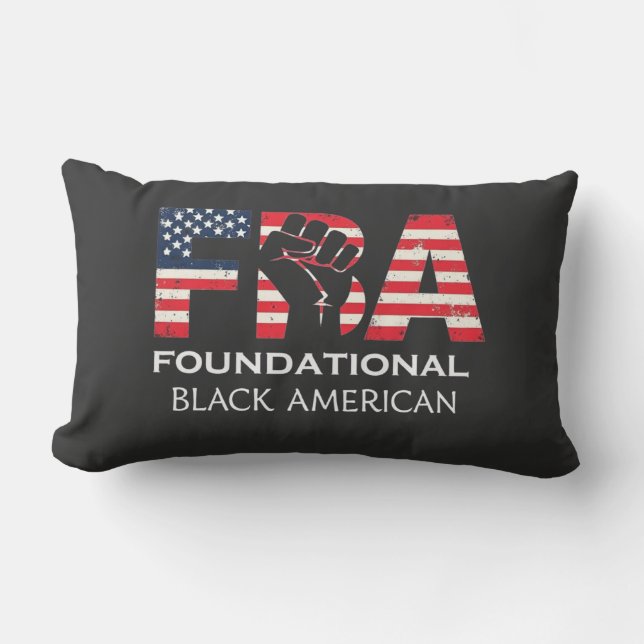 FBA Foundational Black American Lumbar Cushion (Front)
