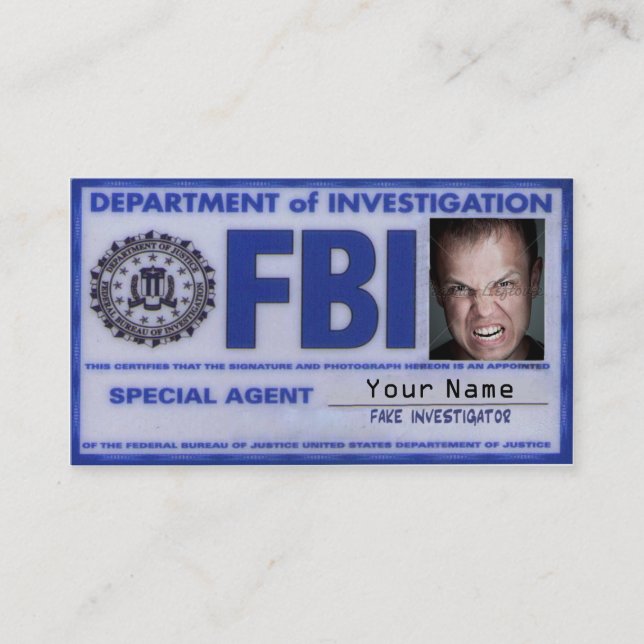 FBI Agent Card (Front)
