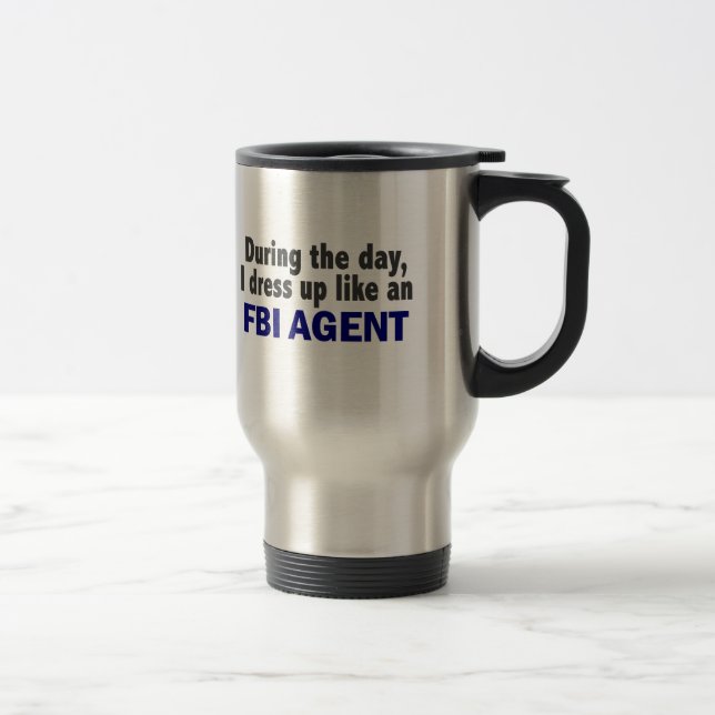 FBI Agent During The Day Travel Mug (Right)