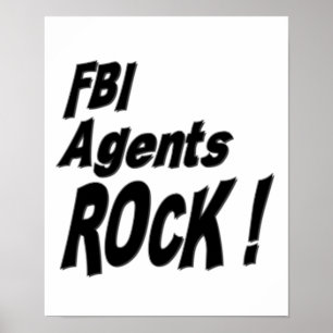 FBI Agents Rock! Poster Print
