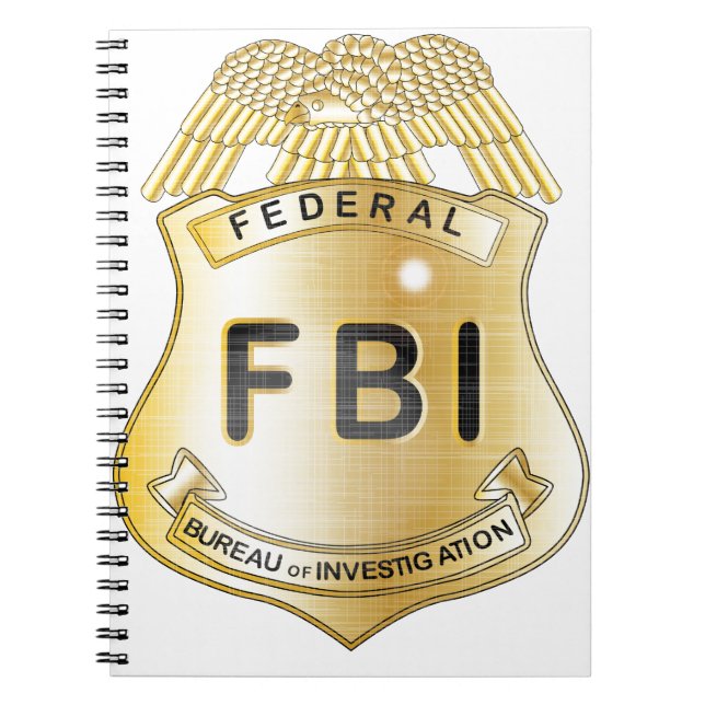 FBI Badge Spiral Notebook (Front)