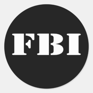 FBI CLASSIC ROUND STICKER