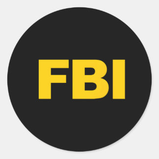 Fbi Classic Round Sticker