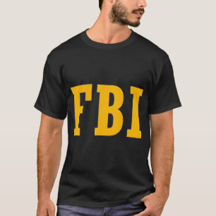 Fbi Costume Frontback Print T-Shirt