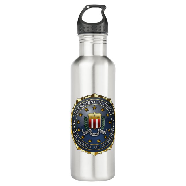 FBI Emblem 710 Ml Water Bottle (Front)
