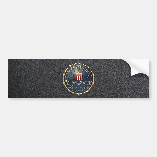 FBI Emblem Bumper Sticker (Front)