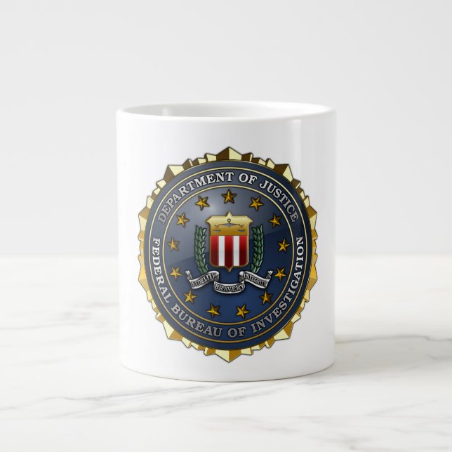 FBI Emblem Large Coffee Mug (Front)