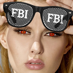 FBI FBI retro Shades / Fun Party Sunglasses