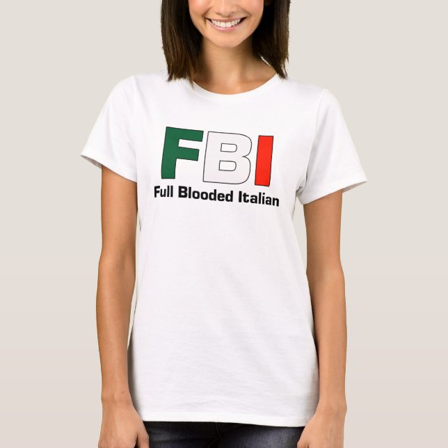 FBI Italian Ladies Spaghetti Top (Fitted) (Front)