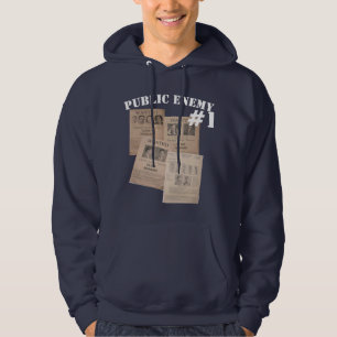 FBI public enemy number one poster hoodie design