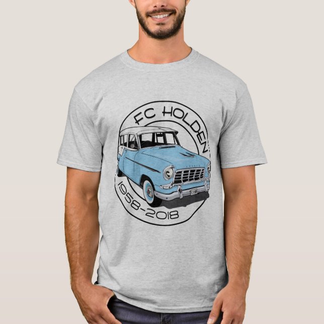 FC Holden - wagon - Blue & white T-Shirt (Front)
