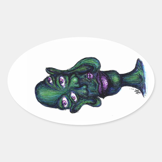 fc oval sticker (Front)