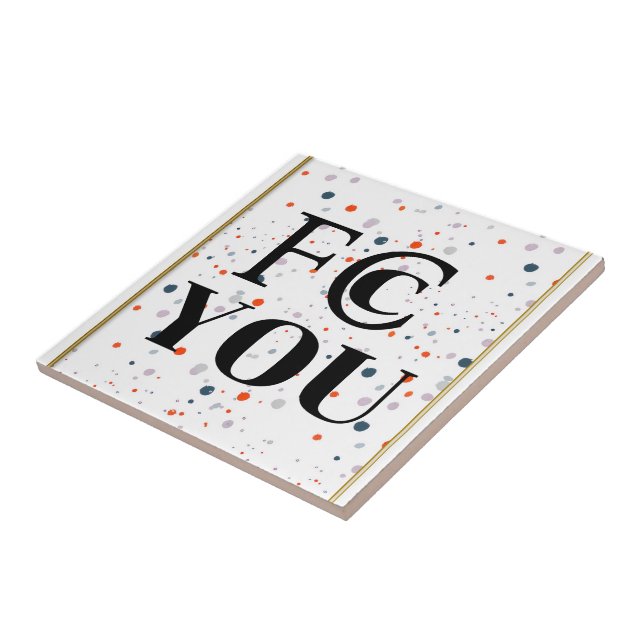 FCC YOU Ceramic Tile (Side)
