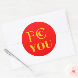 FCC YOU Sticker
