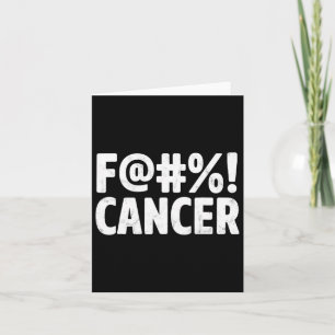 Fck Cancer Breast Cancer Awareness Gifts Distresse Card
