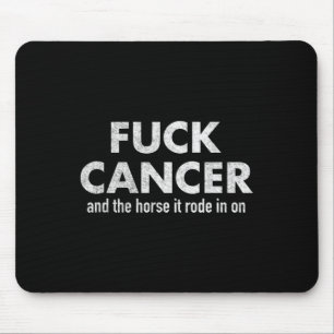 Fck Cancer  Pink Breast Cancer Awareness  Mouse Pad
