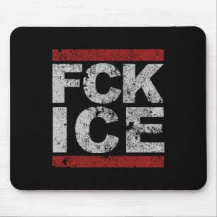 Fck Ice Distressed  Mouse Pad