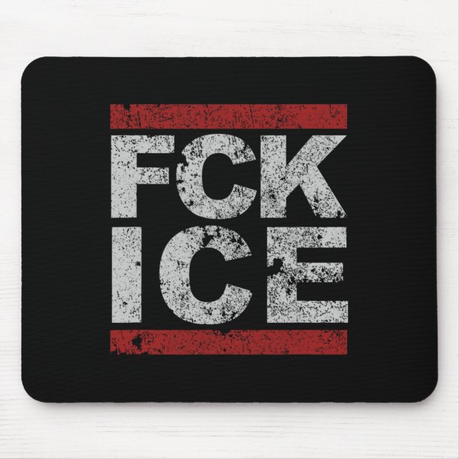Fck Ice Distressed  Mouse Pad (Front)