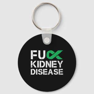 Fck Kidney Disease Awareness Month Green Ribbon Su Key Ring