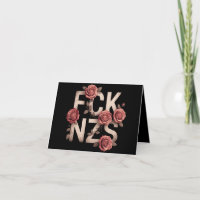 FCK NZS Flowery Against Right No Nazis Lgbtq+ 