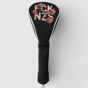 FCK NZS Flowery Against Right No Nazis Lgbtq+  Golf Head Cover