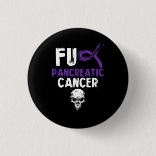 Fck Pancreatic Cancer Fighting Cancer Together Pur 3 Cm Round Badge