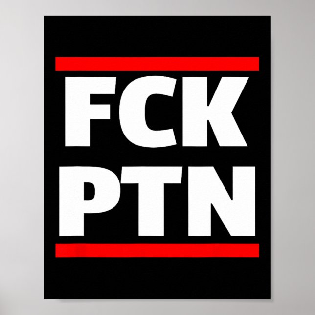 Fck Ptn I Stand With Ukraine  Poster (Front)