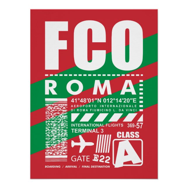 FCO Rome Airport, Poster (Front)