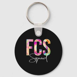 Fcs Squad Tie Dye Back To School Women Appreciatio Key Ring