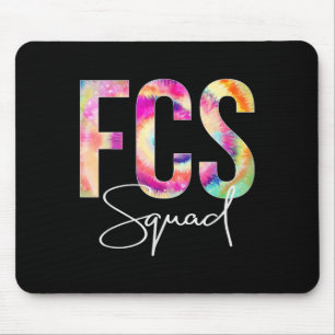Fcs Squad Tie Dye Back To School Women Appreciatio Mouse Pad