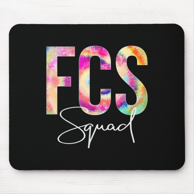Fcs Squad Tie Dye Back To School Women Appreciatio Mouse Pad (Front)