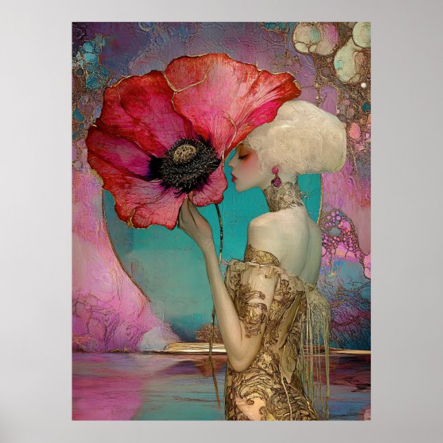 *~* FD2 18 Nouveau Fantasy Ethereal Dreamlike Post Poster (Front)