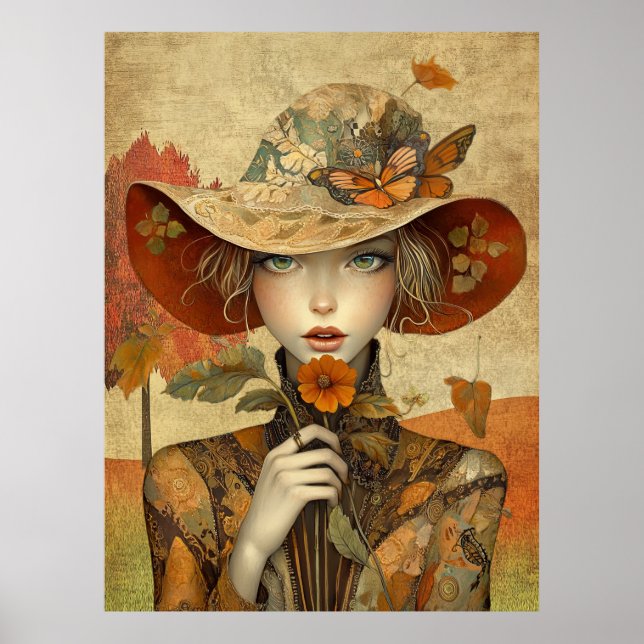 *~* FD2 Autumn Girls Fall Retro 19 Poster (Front)