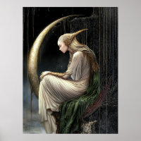 FD2 Enchanted Crescent Moon Goddess 21 Poster