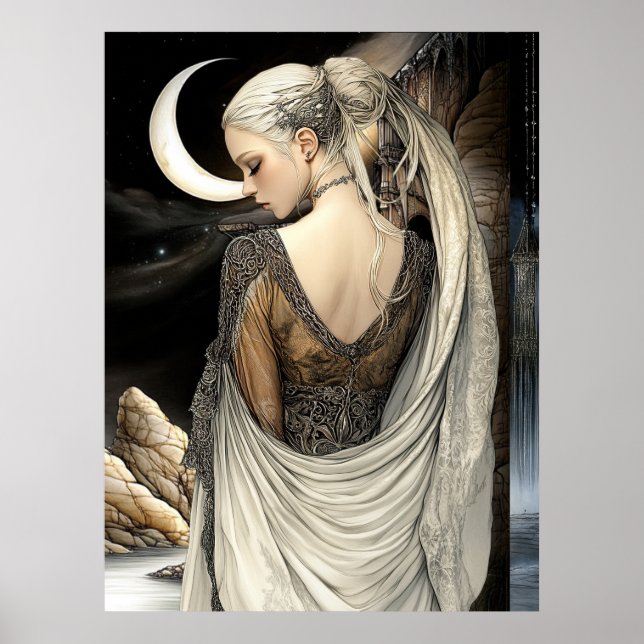 FD2 Enchanted Crescent Moon Goddess 7 Poster (Front)