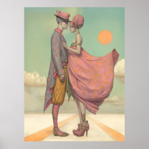*~* FD2 Retro Love Romantic Boho Couple 21 Poster